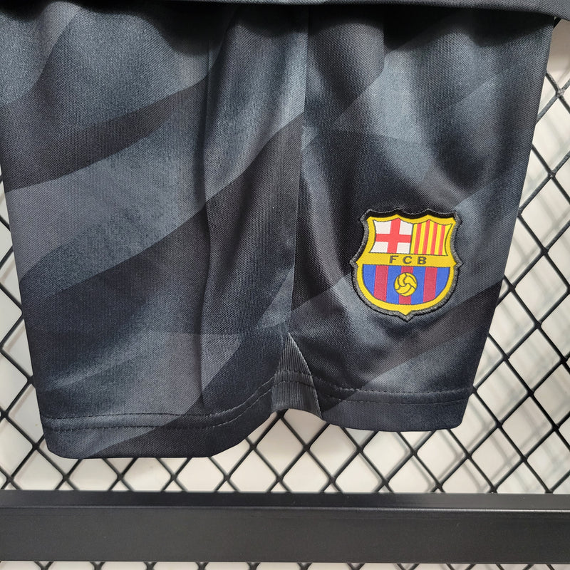 Conjunto Infantil Oficial do Barcelona 23/24 Goleiro - Kids