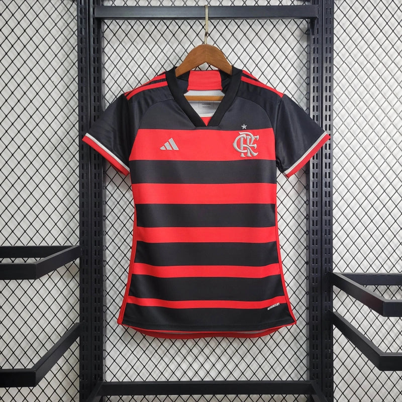 Camisa Feminina Oficial do CR Flamengo 24/25 Baby Look - Versão Torcedor