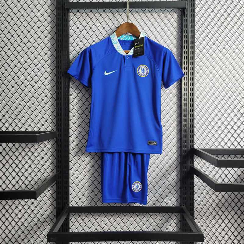 Conjunto Infantil Oficial do Chelsea 22/23 - Kids