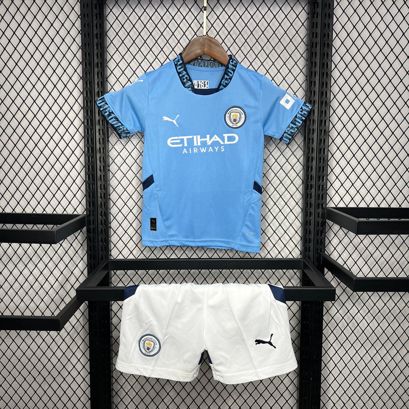 Conjunto Infantil Oficial do Manchester City 24/25 - Kids