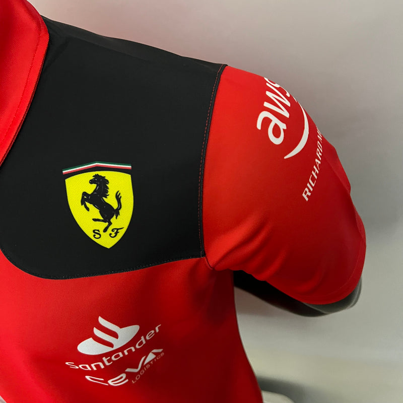 Camisa Oficial da Ferrari Polo F1 24/25 - Fórmula 1