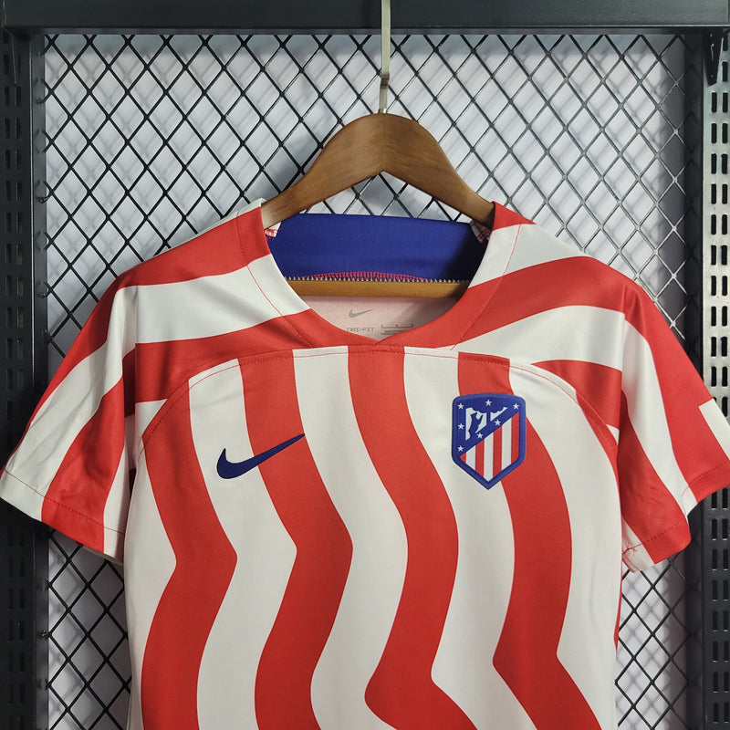 Camisa Feminina Oficial do Atlético de Madrid 23/24 - Baby Look