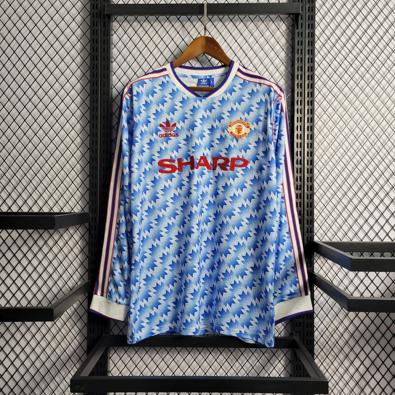 Camisa Retrô do Manchester United 1990/1992 - Manga Longa