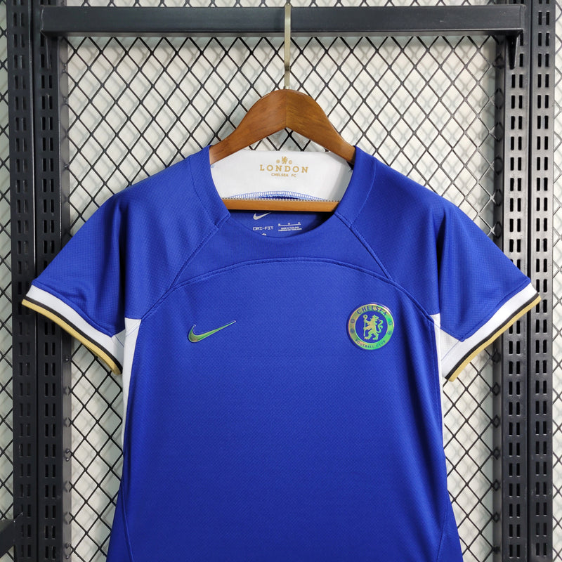 Camisa Feminina Oficial do Chelsea 23/24 - Baby Look