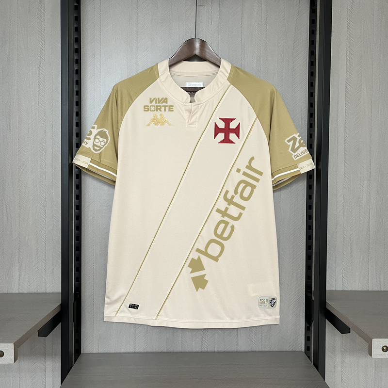 Camisa Oficial do Vasco 24/25 Versão Torcedor - Completa com Patrócinios