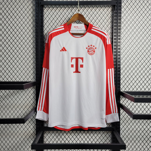 Camisa Oficial do Bayern de Munique 23/24 - Manga Longa