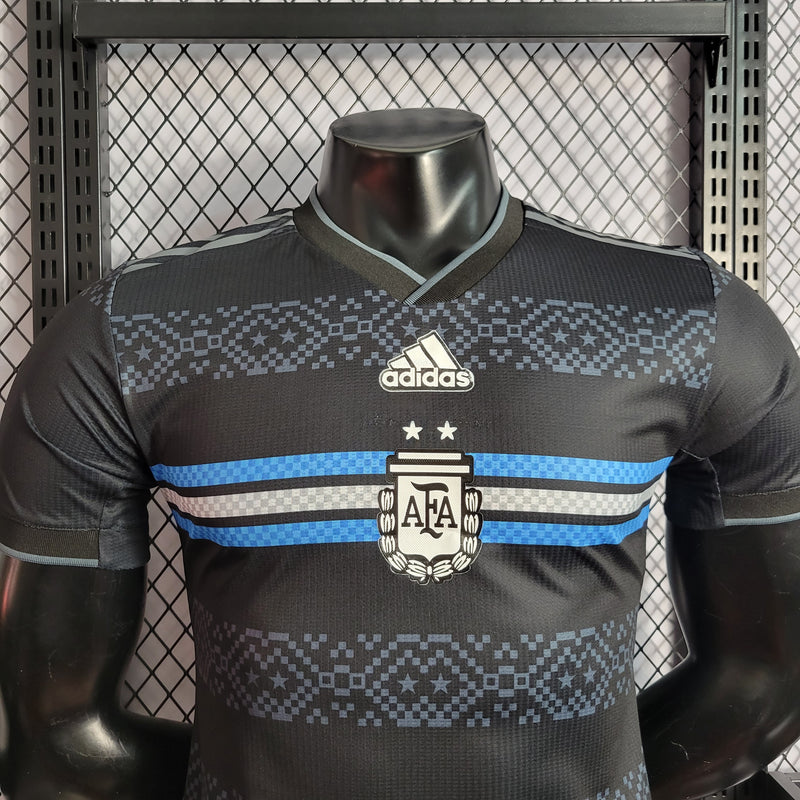 Camisa da Argentina Versão Jogador 22/23 - Edição Black