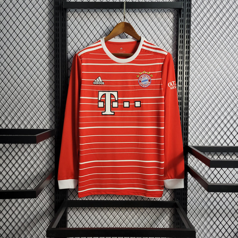 Camisa Oficial do Bayern de Munique 22/23 - Manga Longa