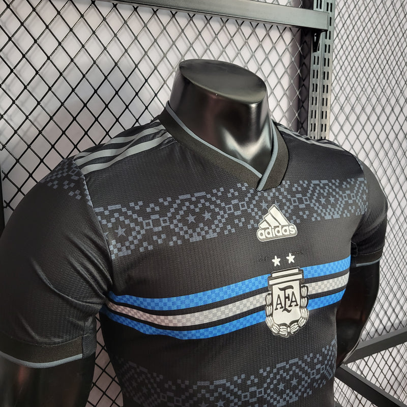 Camisa da Argentina Versão Jogador 22/23 - Edição Black