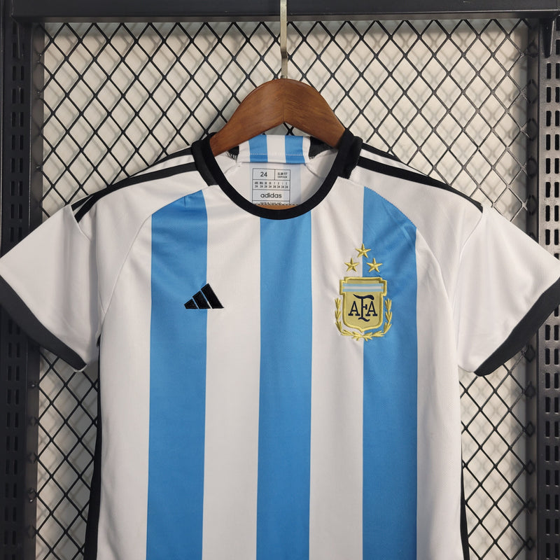 Conjunto Infantil Oficial da Argentina 22/23 - Kids