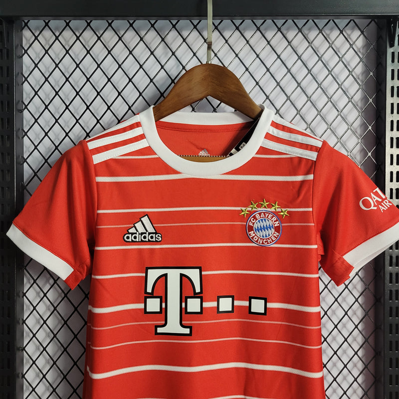 Conjunto Oficial do Bayern de Munique 22/23 - Kids