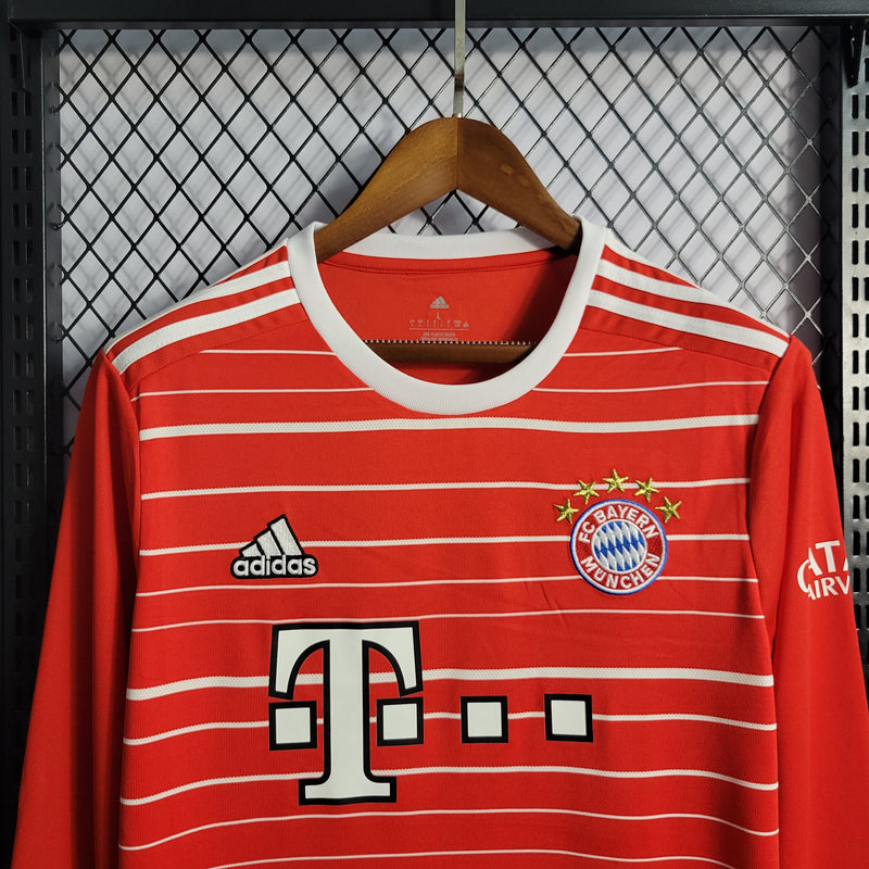 Camisa Oficial do Bayern de Munique 22/23 - Manga Longa