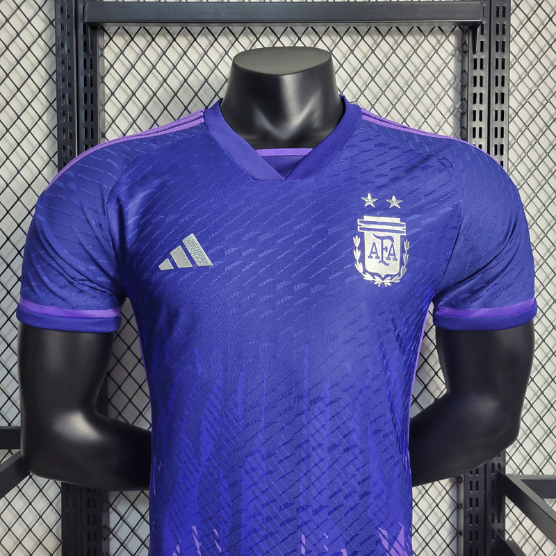 Camisa 2 Oficial da Argentina 22/23 - Versão Jogador Completa com Pacths