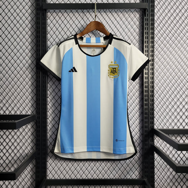 Camisa Feminina Oficial da Argentina 22/23 - Baby Look