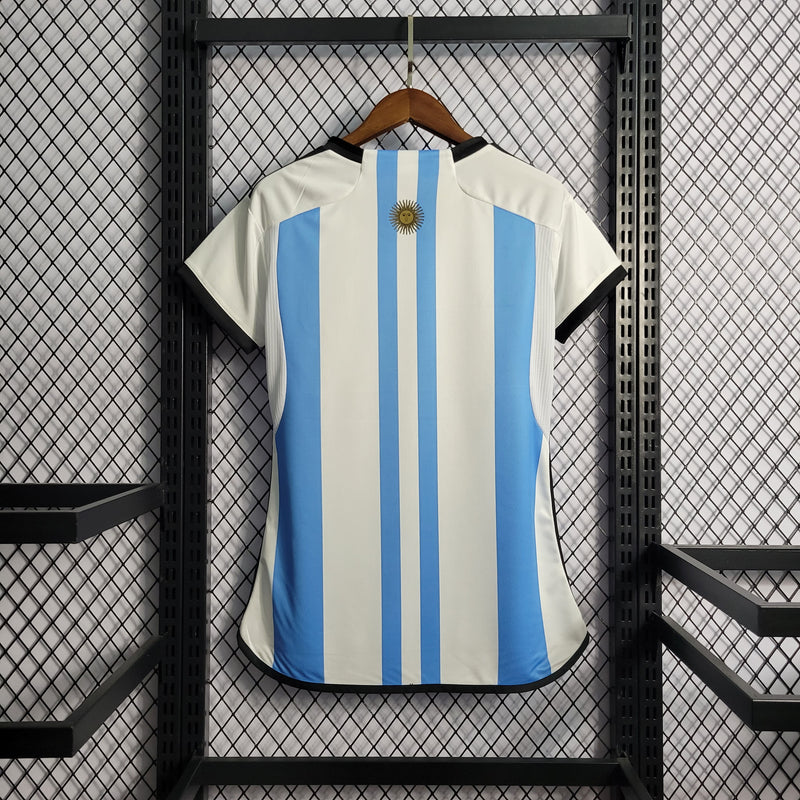 Camisa Feminina Oficial da Argentina 22/23 - Baby Look