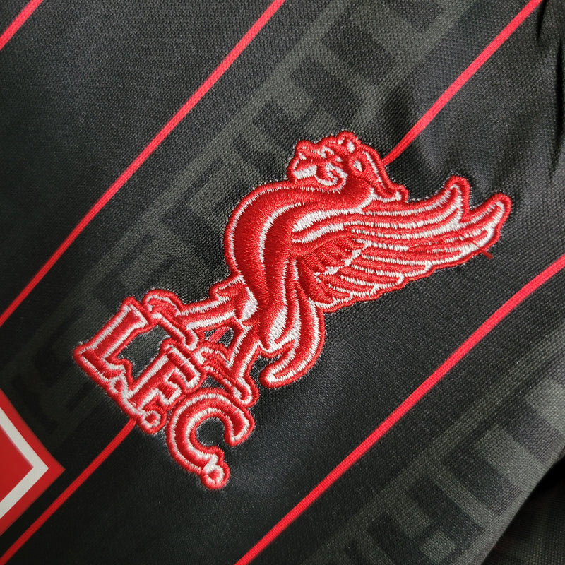 Camisa Feminina do Liverpool 23/24 Baby Look - Edição Lebron James