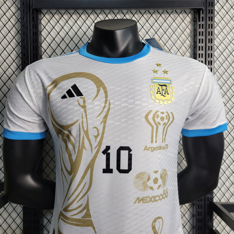 Camisa Oficial da Argentina Versão Jogador 23/24 - Edição Comemorativa